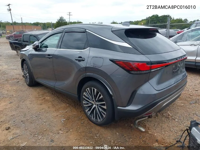 2023 Lexus Rx 350 Base/350 Premium/350 VIN: 2T2BAMCA8PC016010 Lot: 40233922