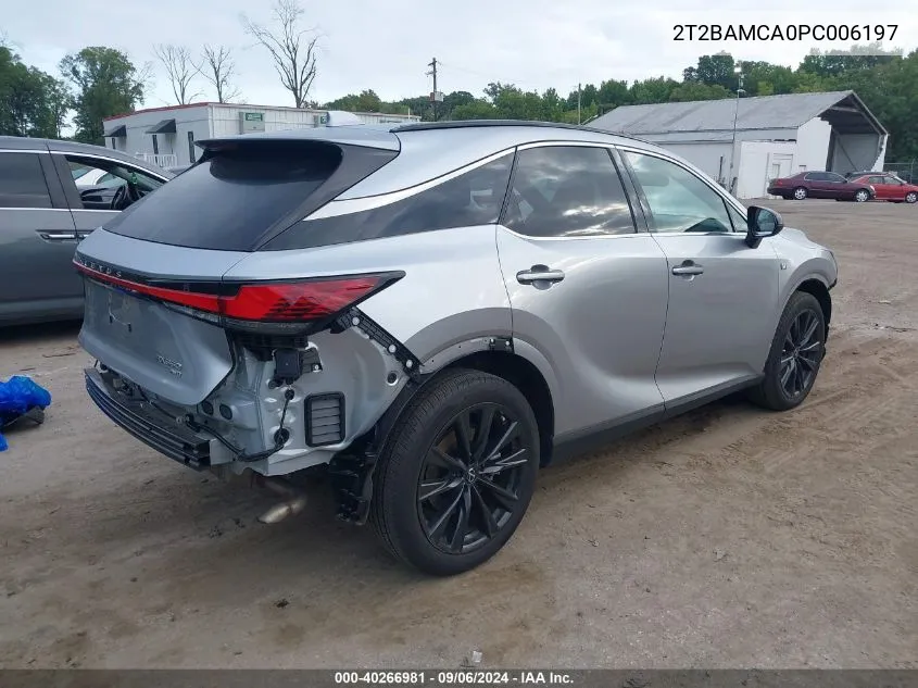 2023 Lexus Rx 350 350 Base/350 Premium/350 VIN: 2T2BAMCA0PC006197 Lot: 40266981