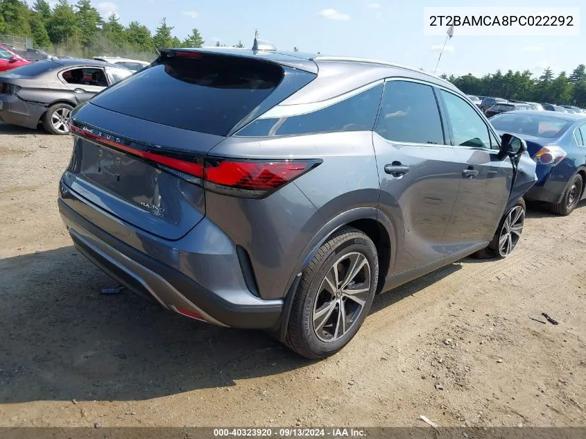 2023 Lexus Rx 350 Premium VIN: 2T2BAMCA8PC022292 Lot: 40323920