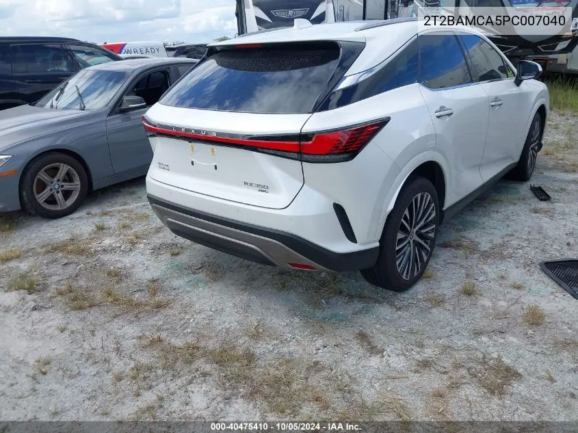 2023 Lexus Rx 350 Premium Plus VIN: 2T2BAMCA5PC007040 Lot: 40475410