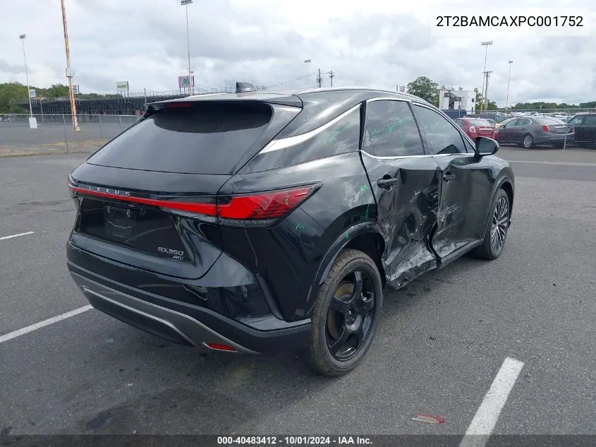 2023 Lexus Rx 350 Premium Plus VIN: 2T2BAMCAXPC001752 Lot: 40483412