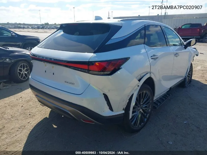 2023 Lexus Rx 350 Luxury VIN: 2T2BAMBA7PC020907 Lot: 40509983