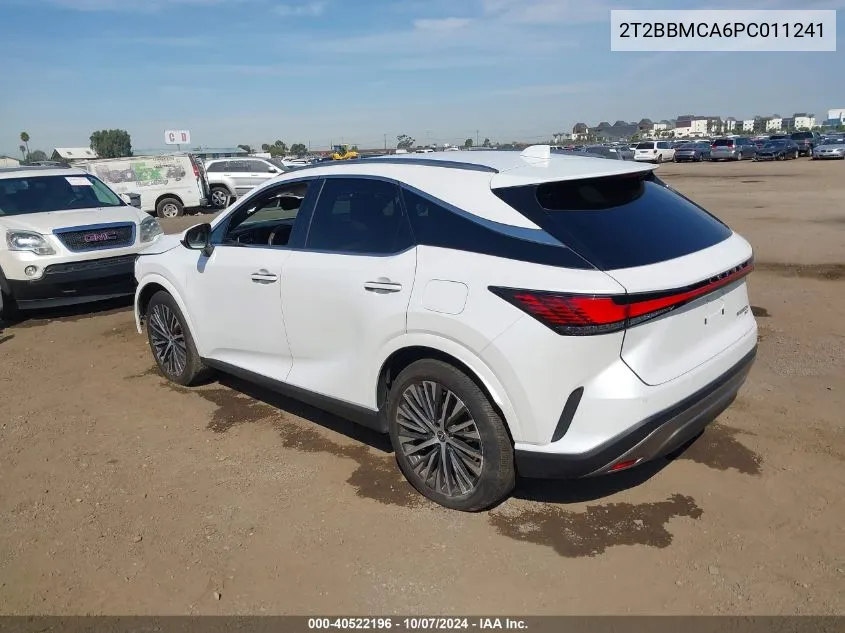 2023 Lexus Rx 350H Premium Plus VIN: 2T2BBMCA6PC011241 Lot: 40522196