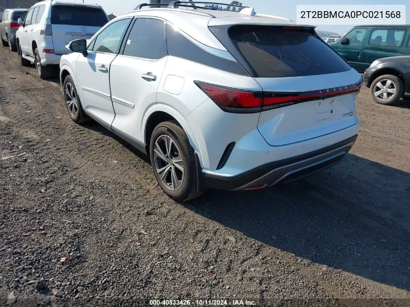 2023 Lexus Rx 350H 350H Base/350H Premium/35 VIN: 2T2BBMCA0PC021568 Lot: 40533426