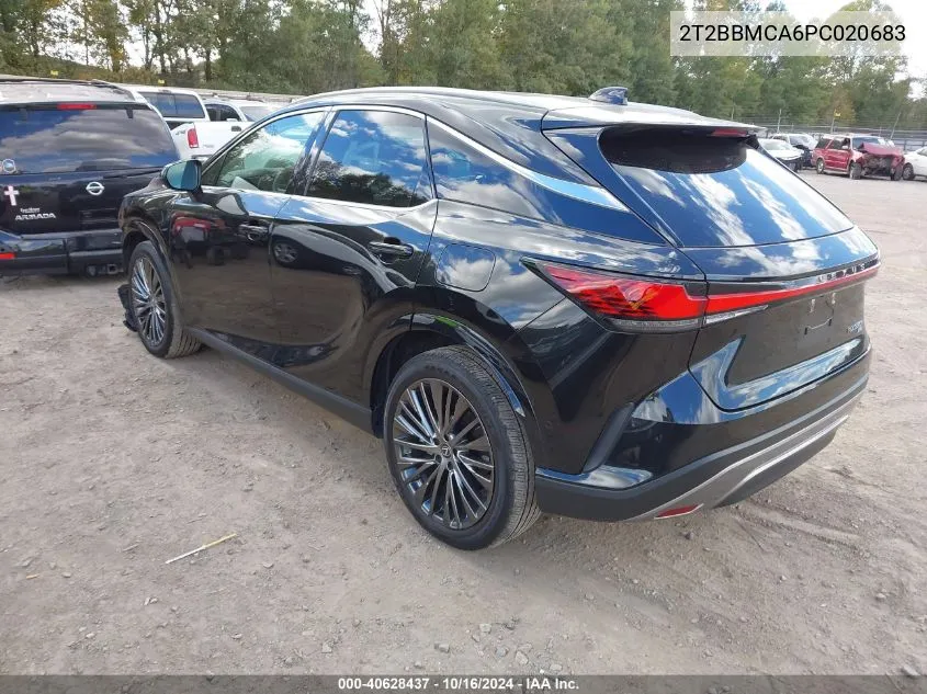 2023 Lexus Rx 350H Luxury VIN: 2T2BBMCA6PC020683 Lot: 40628437