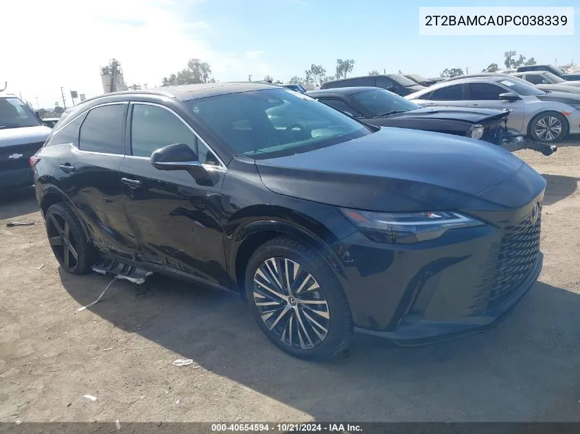 2023 Lexus Rx 350 Premium Plus VIN: 2T2BAMCA0PC038339 Lot: 40654594