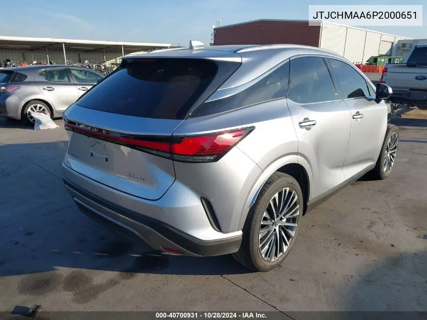 2023 Lexus Rx 350 Premium Plus VIN: JTJCHMAA6P2000651 Lot: 40700931