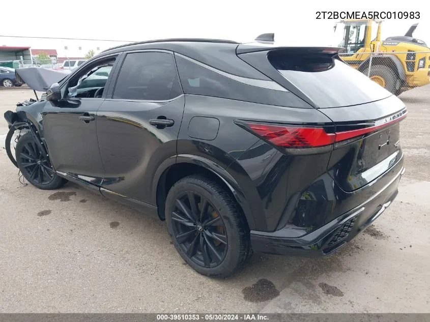 2024 Lexus Rx 500H F Sport Performance VIN: 2T2BCMEA5RC010983 Lot: 39510353