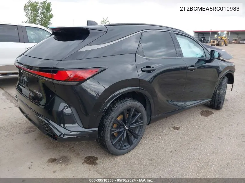 2024 Lexus Rx 500H F Sport Performance VIN: 2T2BCMEA5RC010983 Lot: 39510353