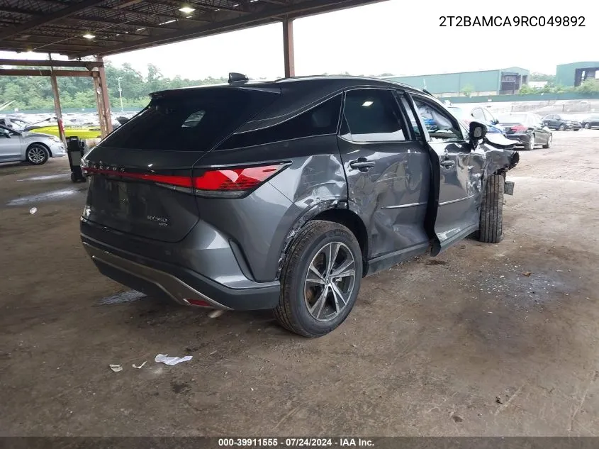 2024 Lexus Rx 350 Premium VIN: 2T2BAMCA9RC049892 Lot: 39911555