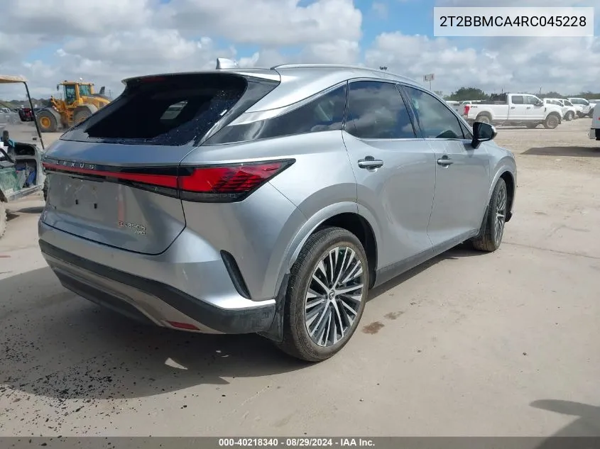 2024 Lexus Rx 350H Premium Plus VIN: 2T2BBMCA4RC045228 Lot: 40218340