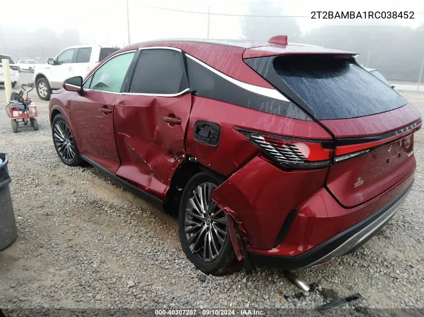 2024 Lexus Rx 350 Luxury VIN: 2T2BAMBA1RC038452 Lot: 40307287