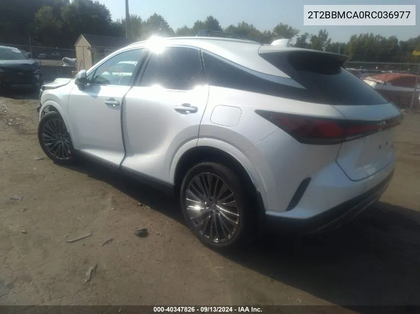 2T2BBMCA0RC036977 2024 Lexus Rx 350H Luxury