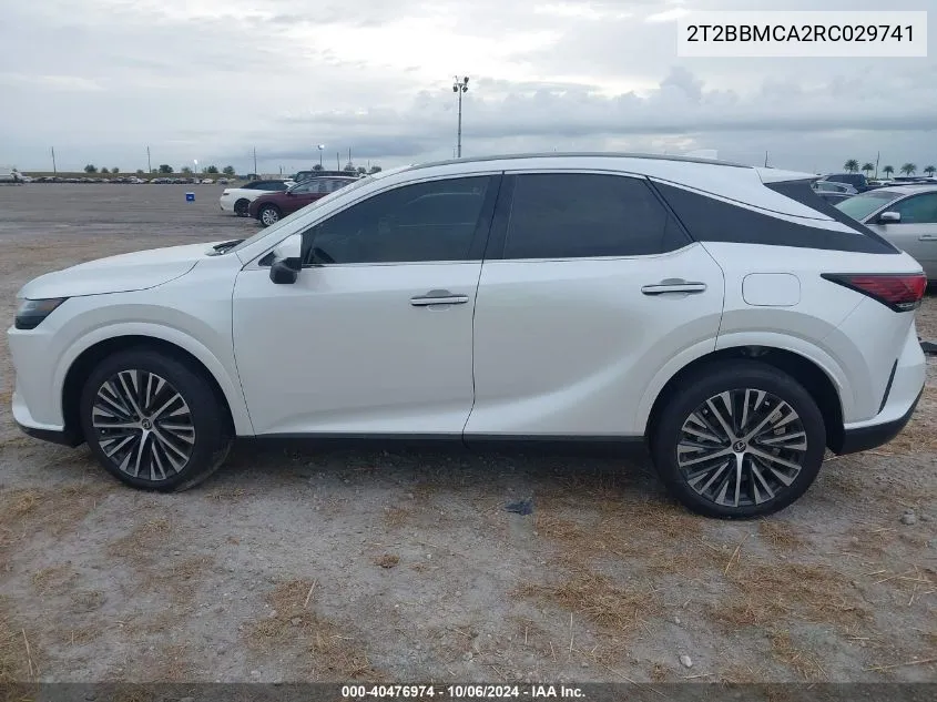 2024 Lexus Rx 350H Premium Plus VIN: 2T2BBMCA2RC029741 Lot: 40476974