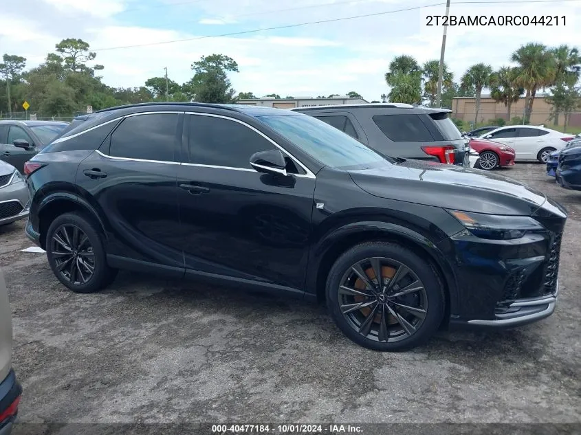 2024 Lexus Rx 350 Base/350 Premium/350 VIN: 2T2BAMCA0RC044211 Lot: 40477184