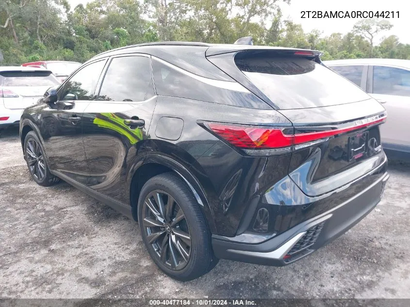 2024 Lexus Rx 350 Base/350 Premium/350 VIN: 2T2BAMCA0RC044211 Lot: 40477184