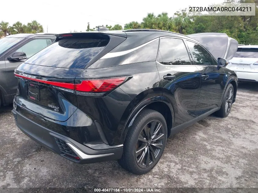 2024 Lexus Rx 350 Base/350 Premium/350 VIN: 2T2BAMCA0RC044211 Lot: 40477184