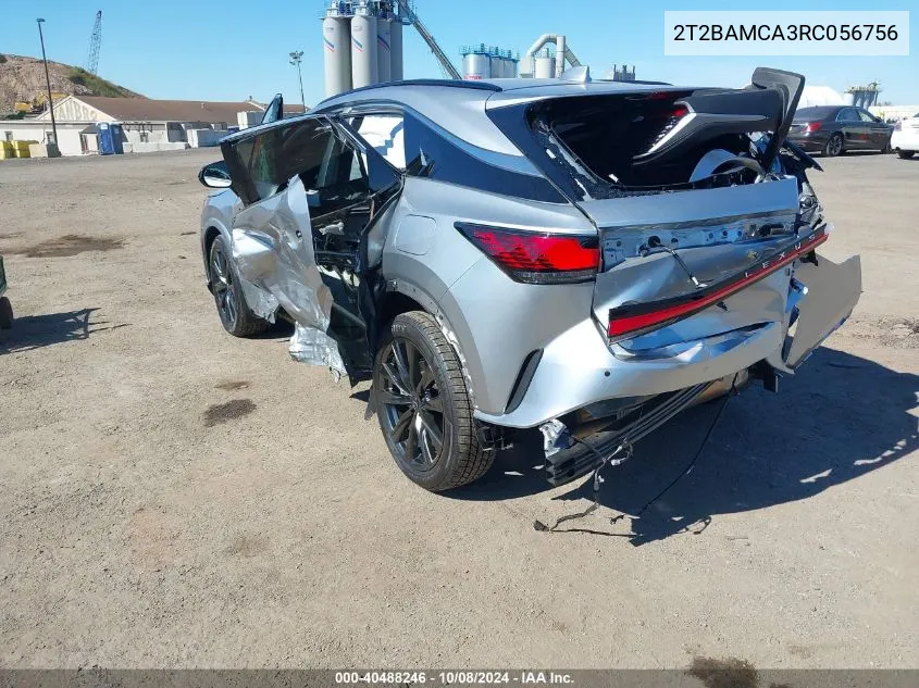 2024 Lexus Rx 350 Base/350 Premium/350 Premium Plus/350 Luxury/350 F Sport VIN: 2T2BAMCA3RC056756 Lot: 40488246