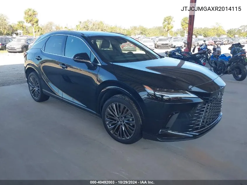 2024 Lexus Rx 450H+ Luxury VIN: JTJCJMGAXR2014115 Lot: 40492003