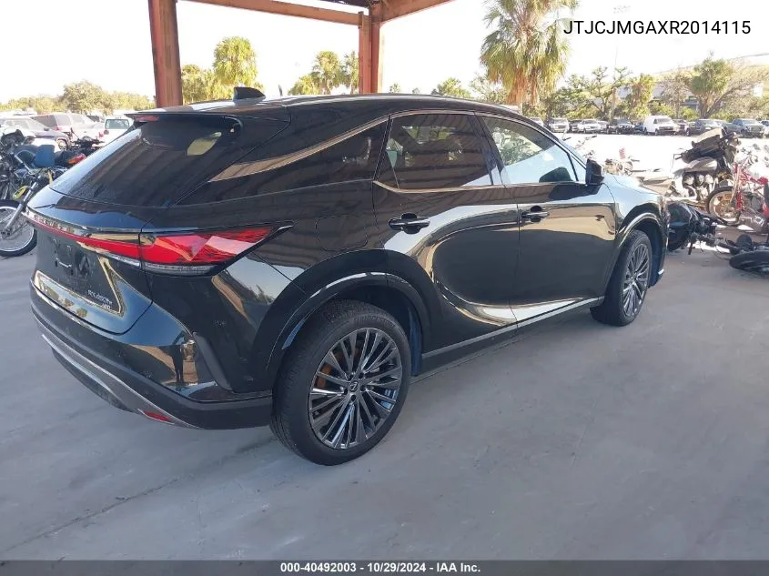 2024 Lexus Rx 450H+ Luxury VIN: JTJCJMGAXR2014115 Lot: 40492003