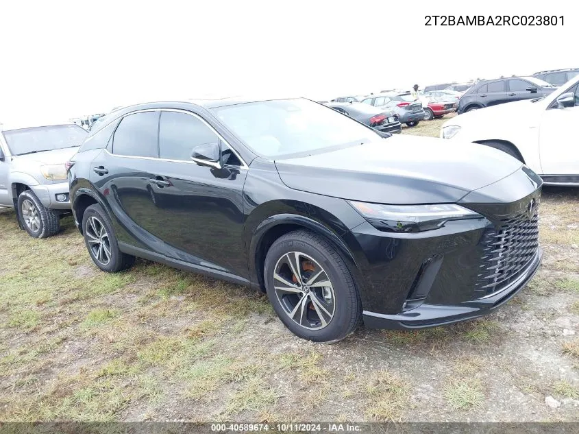 2024 Lexus Rx 350 Premium VIN: 2T2BAMBA2RC023801 Lot: 40589674