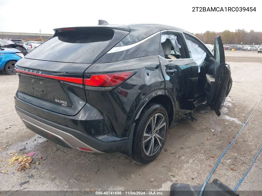 2024 Lexus Rx 350 Premium VIN: 2T2BAMCA1RC039454 Lot: 40741698