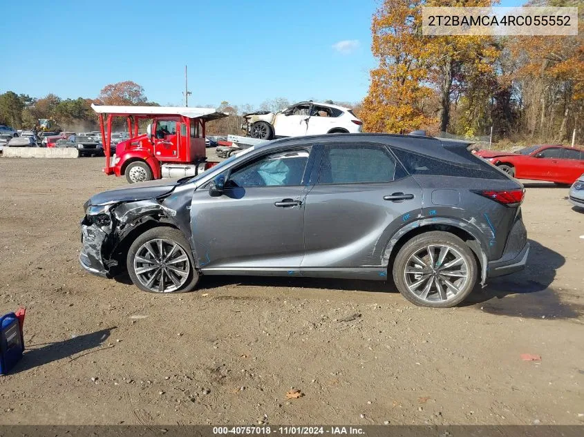 2024 Lexus Rx 350 F Sport Handling VIN: 2T2BAMCA4RC055552 Lot: 40757018