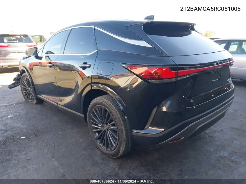 2024 Lexus Rx 350 Premium VIN: 2T2BAMCA6RC081005 Lot: 40786624