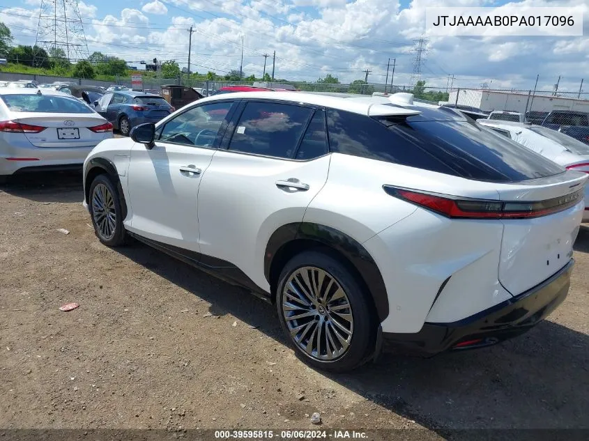 2023 Lexus Rz 450E Luxury VIN: JTJAAAAB0PA017096 Lot: 39595815