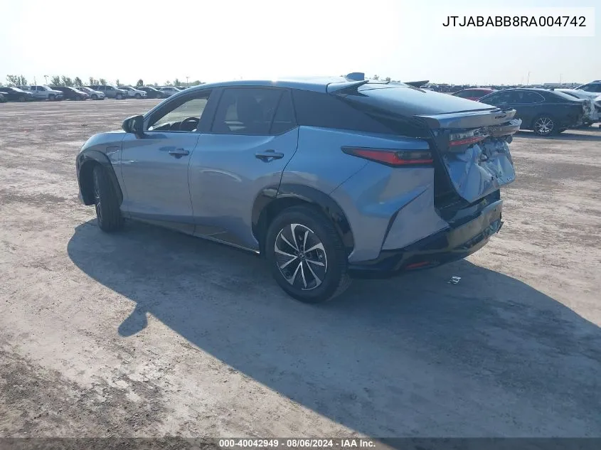 JTJABABB8RA004742 2024 Lexus Rz Rz 300E Premium