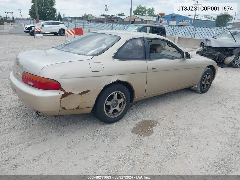 1993 Lexus Sc 300 VIN: JT8JZ31C0P0011674 Lot: 40211069