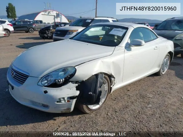 JTHFN48Y820015960 2002 Lexus Sc 430