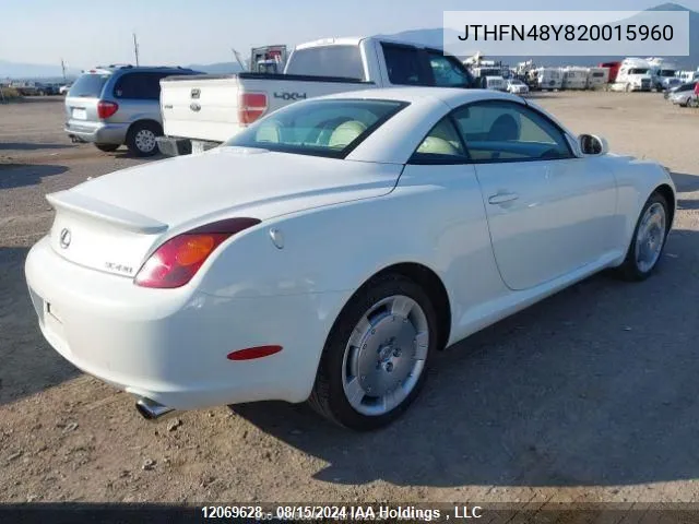 JTHFN48Y820015960 2002 Lexus Sc 430