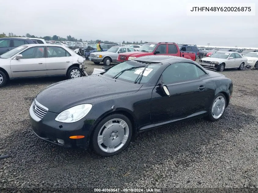 2002 Lexus Sc 430 VIN: JTHFN48Y620026875 Lot: 40369547