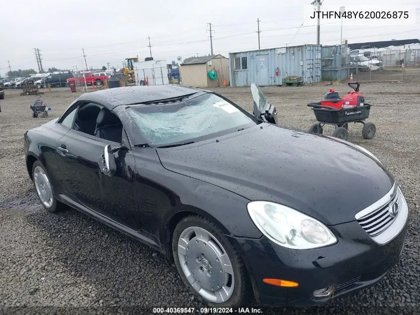 2002 Lexus Sc 430 VIN: JTHFN48Y620026875 Lot: 40369547