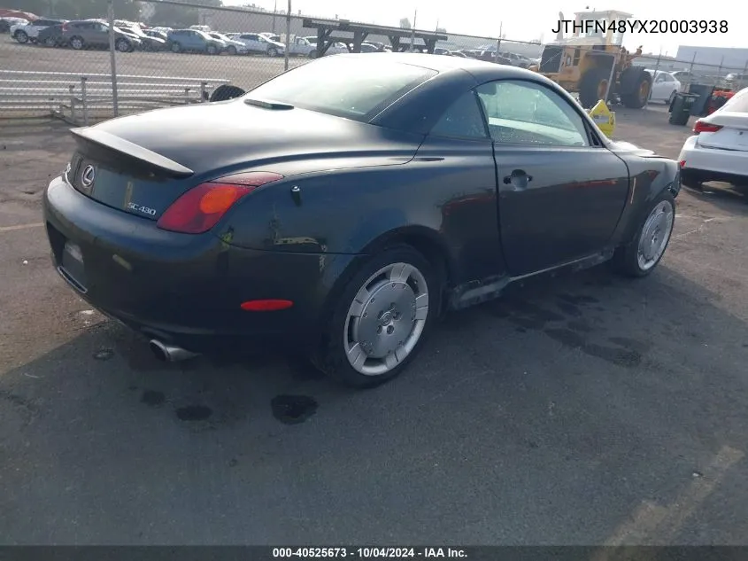 JTHFN48YX20003938 2002 Lexus Sc 430