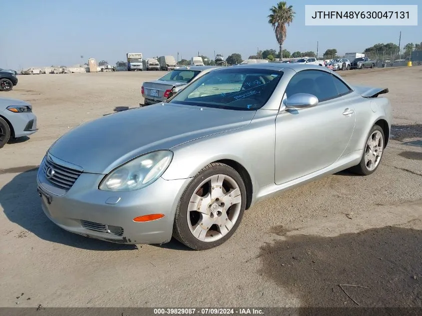 JTHFN48Y630047131 2003 Lexus Sc 430