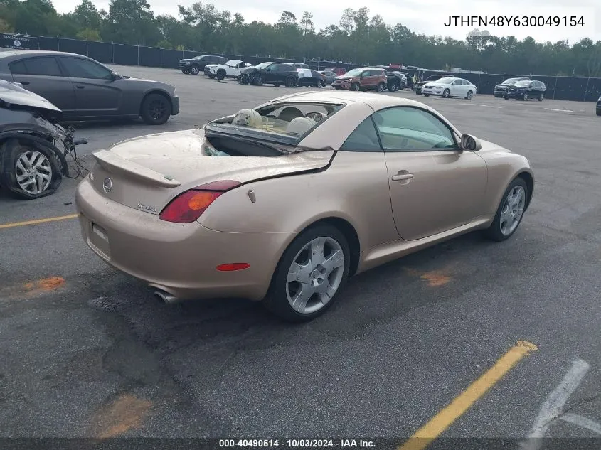 JTHFN48Y630049154 2003 Lexus Sc 430