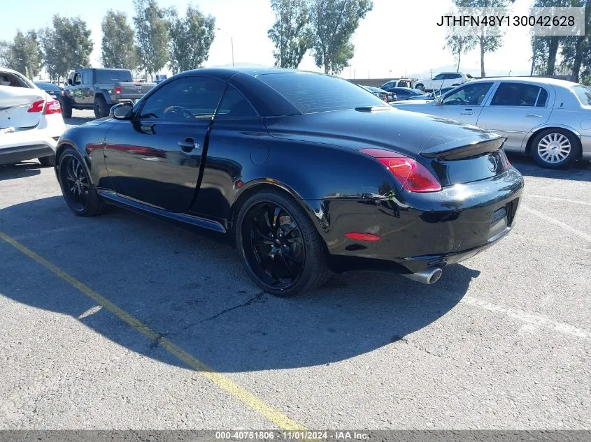 2003 Lexus Sc 430 VIN: JTHFN48Y130042628 Lot: 40751806