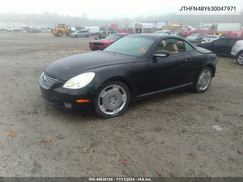 2003 Lexus Sc 430 VIN: JTHFN48Y630047971 Lot: 40838126