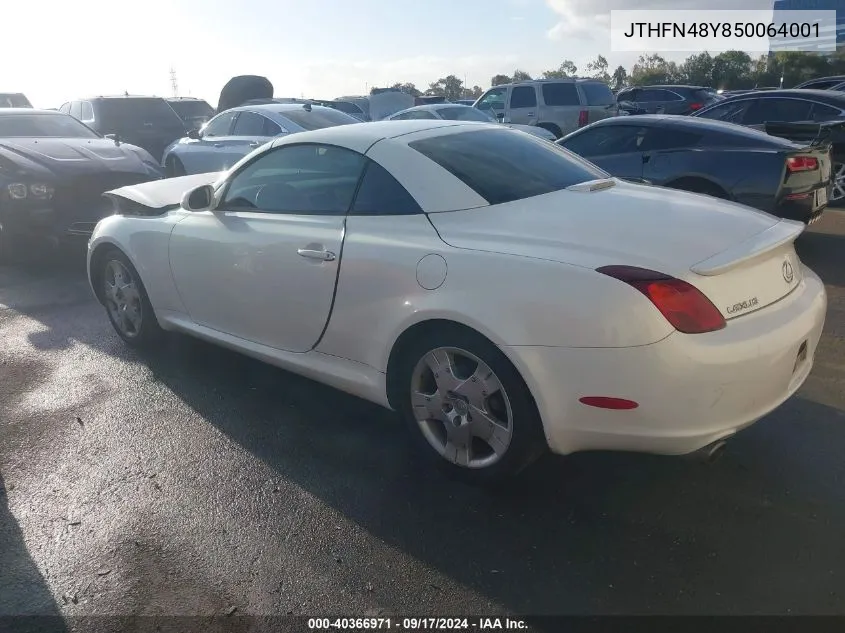 JTHFN48Y850064001 2005 Lexus Sc 430