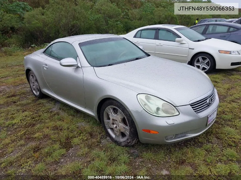 2005 Lexus Sc 430 VIN: JTHFN48Y550066353 Lot: 40489916