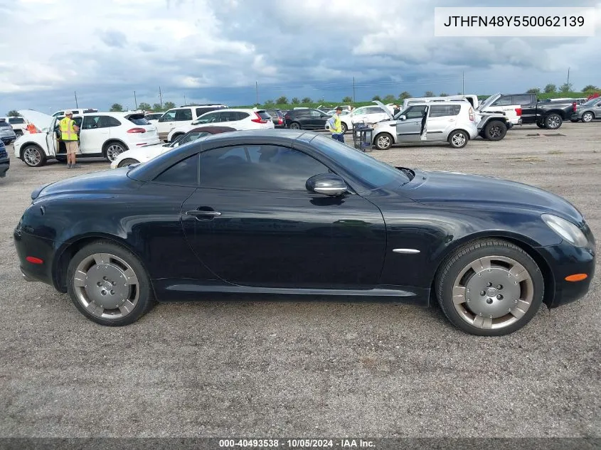 2005 Lexus Sc 430 VIN: JTHFN48Y550062139 Lot: 40493538