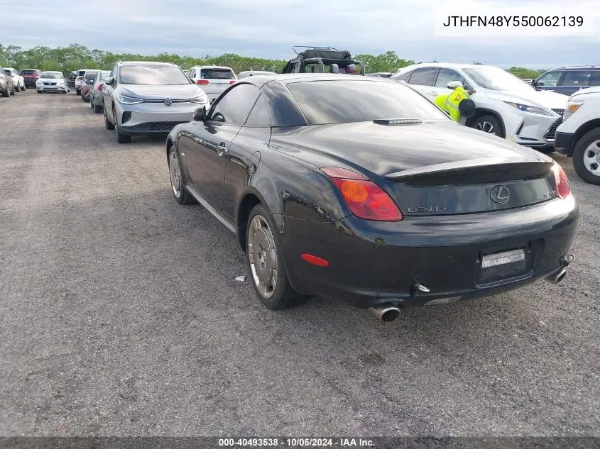 2005 Lexus Sc 430 VIN: JTHFN48Y550062139 Lot: 40493538