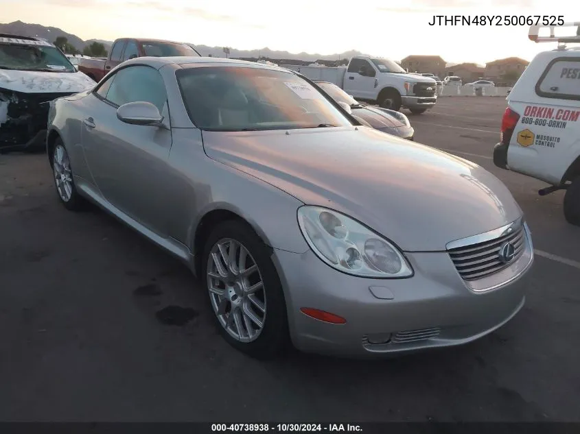 JTHFN48Y250067525 2005 Lexus Sc 430