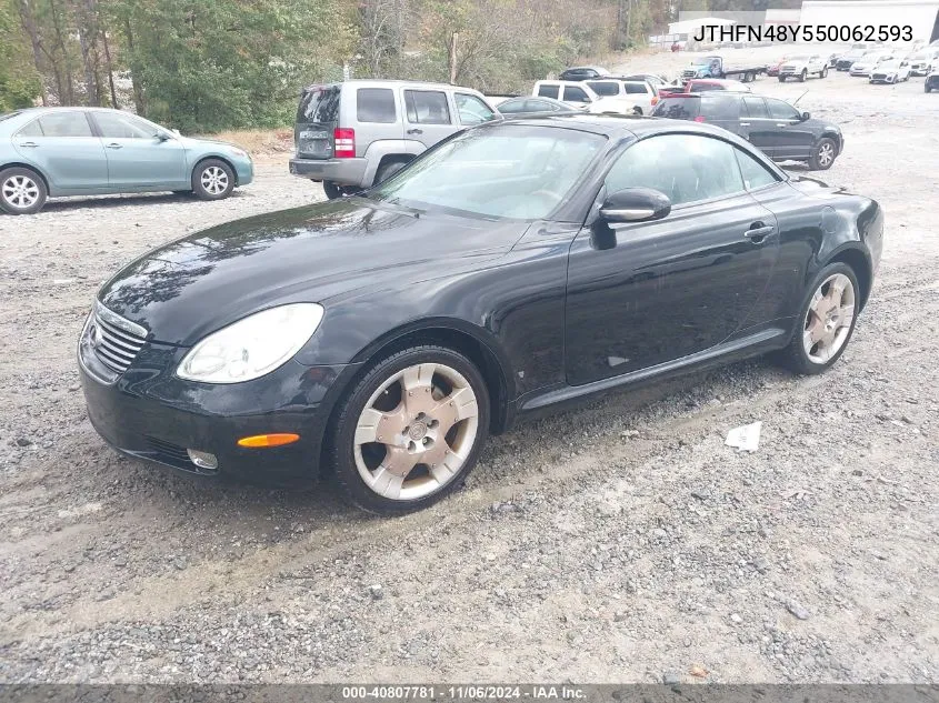 2005 Lexus Sc 430 VIN: JTHFN48Y550062593 Lot: 40807781