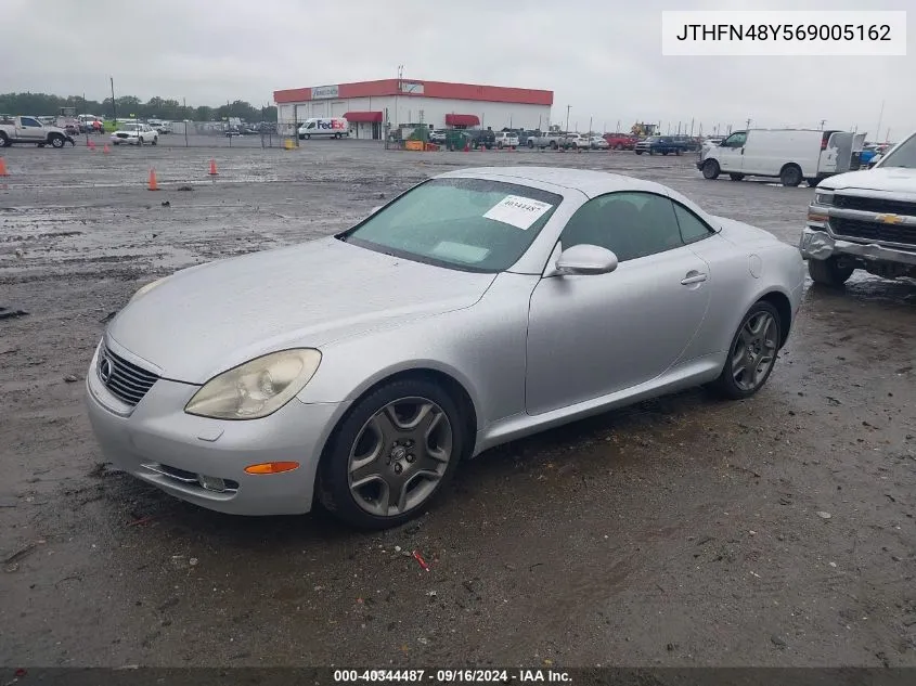 2006 Lexus Sc 430 VIN: JTHFN48Y569005162 Lot: 40344487