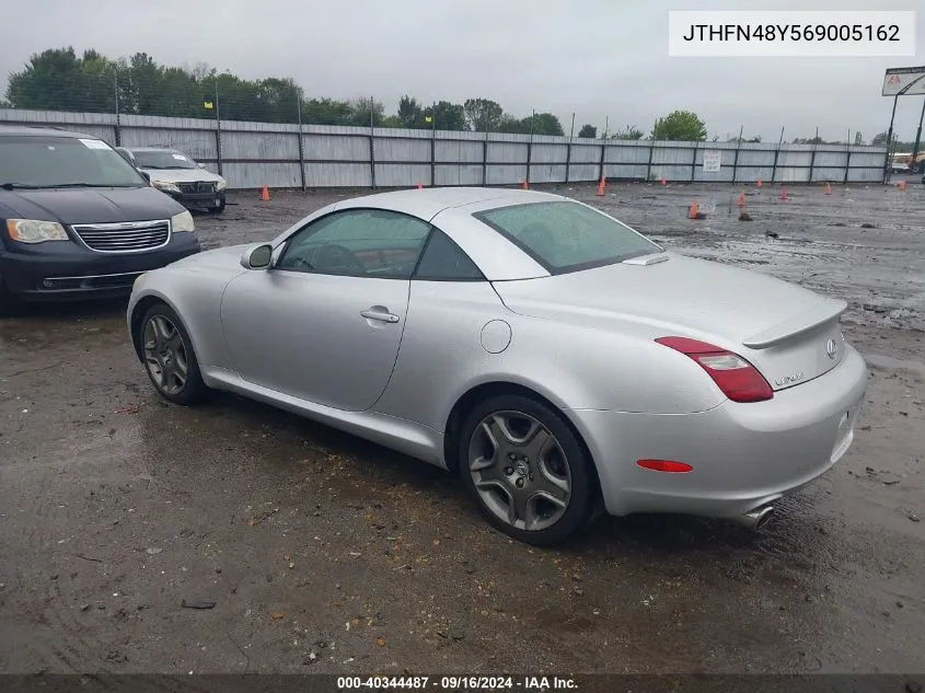 2006 Lexus Sc 430 VIN: JTHFN48Y569005162 Lot: 40344487