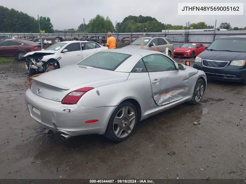 2006 Lexus Sc 430 VIN: JTHFN48Y569005162 Lot: 40344487