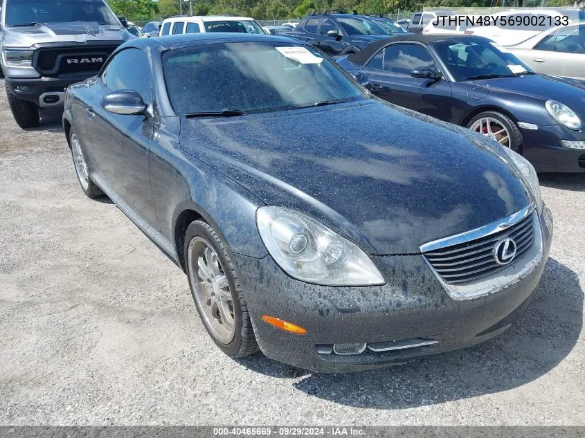 2006 Lexus Sc 430 VIN: JTHFN48Y569002133 Lot: 40465669